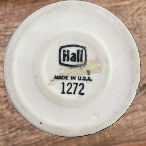 ▪️ 6 Hall Black Footed Pedestal Irish Coffee Mugs- 1272 USA ▪️ - Picture 7 of 7